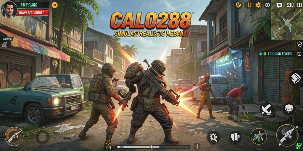 Tangkapan layar gameplay CALO288 menampilkan momen seru dalam simulasi.