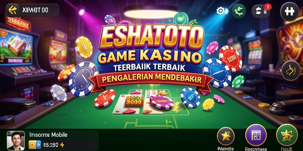 Tampilan menarik dari ESHATOTO saat permainan Kasino berlangsung.