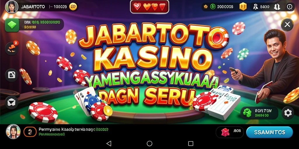 Screenshot utama JABARTOTO menampilkan gameplay Kasino yang menarik.