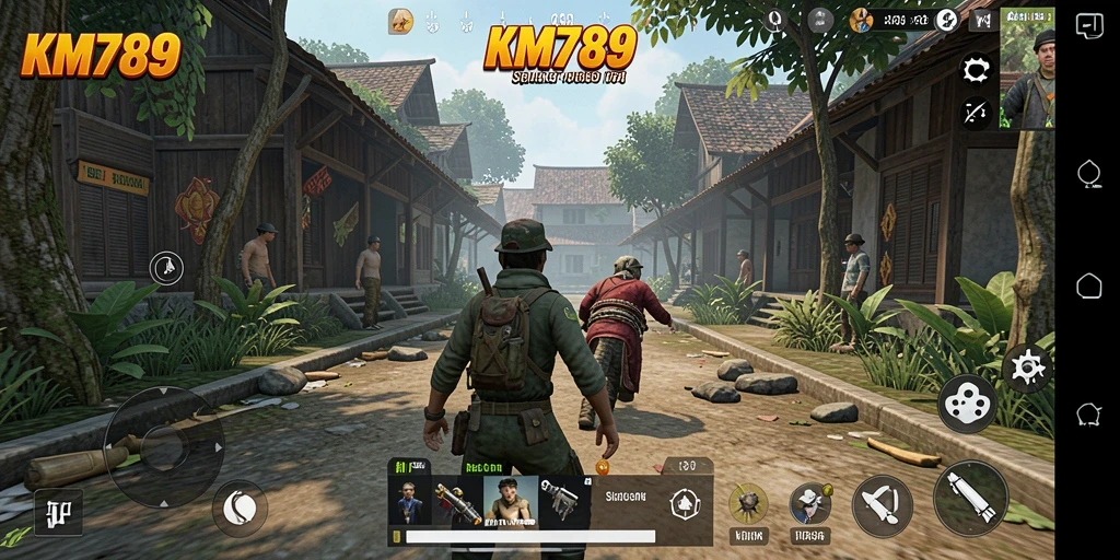 Screenshot utama KM789 menampilkan gameplay menarik dalam simulasi kehidupan.