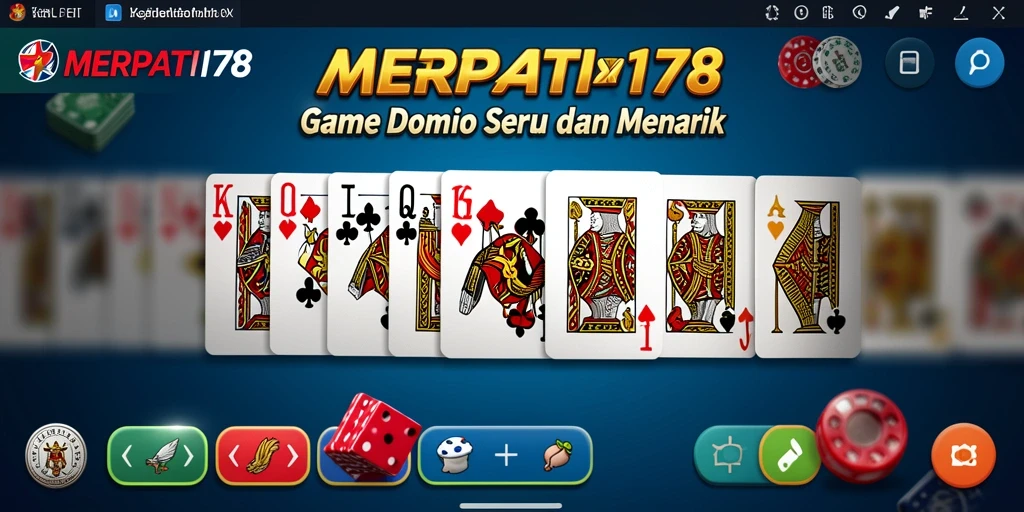 Tampilan gameplay MERPATI178 yang seru dengan variasi permainan Domino.