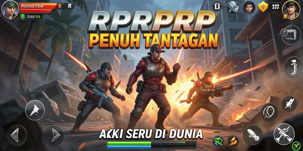 Tampilan gameplay seru penuh aksi dalam RPRPRP.