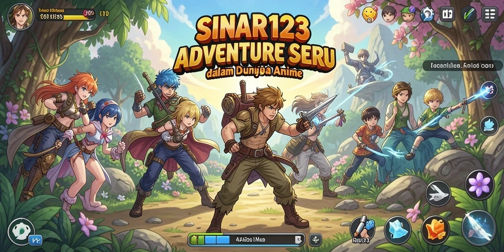 Screenshot SINAR123 menampilkan aksi karakter Anime yang seru.